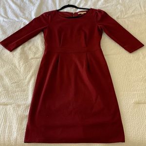 Banana Republic Factory scoop neck 3/4 length sleeve dress